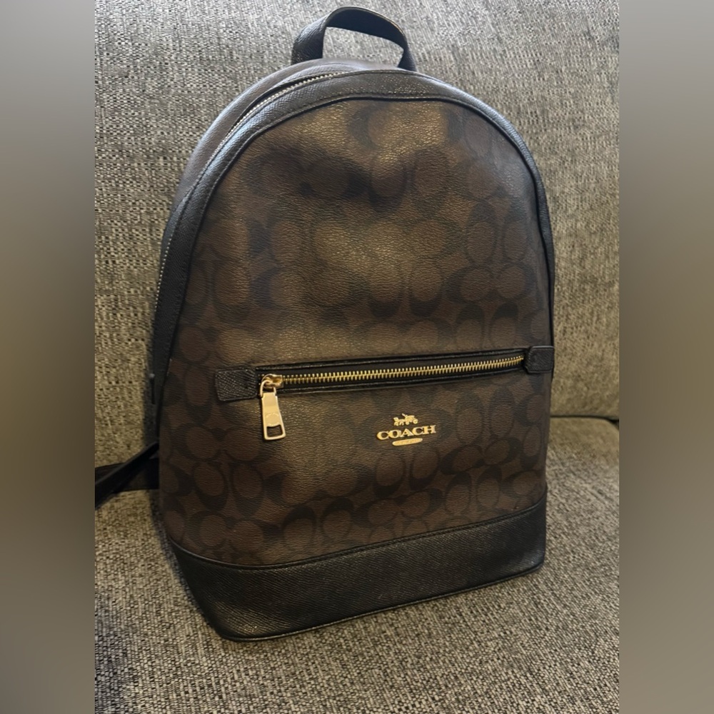 Coach Dark Brown and Black Backpack for men